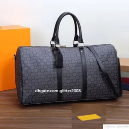 Erkek Duffle Bags Kadın Seyahat Çantası Yüksek Kapasiteli El Bagaj Deri Çantalar Büyük Çapraz Vücut Tavaları Sentetik Yumuşak Çok Fonksiyonlu Fermuar Kitbag Duffel Bag M41424