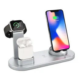 Wireless Charger 4 in 1 Wireless Charging Dock Compatible for Apple Watch for Airpods Charging Station Qi Fast Wireless charger