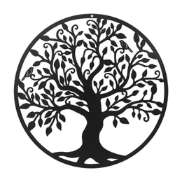 Wall Stickers Tree of Life Metal Decoration Indoor Outdoor Garden Farmhouse Decor Hanging Ornament for Home Housewarming Gift 230928