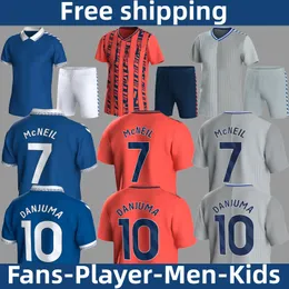 23/24 McNeil fans Footballtröjor Everto Home Away Third Away Soccer Jerseys Danjuma Gana Onana Dele Beto Football Shirts Calvert Lewin Kids Kits