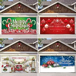 Adesivos de parede Banner Natal Halloween Decoração de férias 3D Decor Papers para sala de estar porta clube garagem 230928