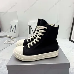 Premium Short Luxury Designer Couple R O High Top 2023 New Mens Canvas Breathable Womens Boots Leather Splice Casual Board Shoes Sizes 35-48 +box