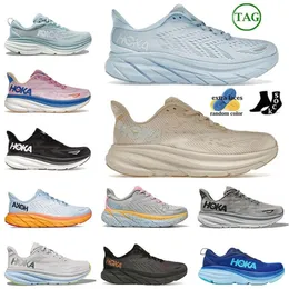 Quality New 2023 Designer Running Shoes Hoka Clifton 9 Song Country Blue Mens Women Bondi 8 Carbon x2 Outdoor Runners Trainers Hokas Shoe Womens