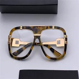 Cały całe nowe okulary optyczne projektanta mody 661 Ramka Topy przezroczysty obiektyw prosty styl przezroczysty okulary252l