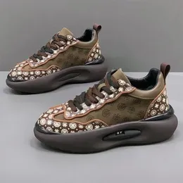 Chunky tênis masculino sola macia tênis de corrida moda casual microfibra couro respirável altura aumentada plataforma sapatos 2024