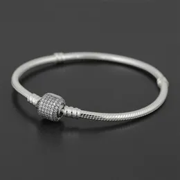 Authentic 925 Sterling Silver bracelet Bangle with LOGO Engraved for European Charms and Bead 10pcs lot You can Mixed size sh242t