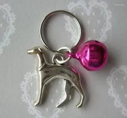 Anahtarlıklar 10 adet/çok büyük tazı geyik sosis köpek çekiciliği karışık renkli zil anahtar zinciri biblo arkadaşı hediyeler