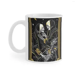 Mugs The Lovers Tarot Card White Mug Tea Cup Coffee Friends Birthday Gift Witch Witchy Aesthetics Deck