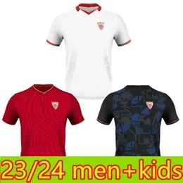 2023 24 Mężczyzn+Sprzęt dla dzieci Sergio Ramos Sevillaes FC Soccer Jersey Lamela Papu Gomez Football koszulki I.rakitic L.Campos J.navas Suso Munir Y.en Nesyri Rafa mir mir Mir