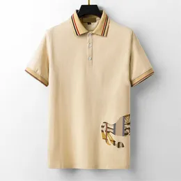 Primavera de lujo Italia hombres camiseta diseñador polos High Street bordado pequeño caballo cocodrilo impresión ropa para hombre marca polo camisa 09