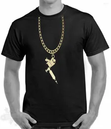 Herren Polos Tattoo Gun mit Herren T-Shirt 2023 Est Letter Print Cartoon Crazy Shirts