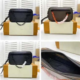 디자이너 럭셔리 파우치 M68321 Pochette Volga Eclipse Mens Solar Ray M44458 M55703 가죽 크로스 바디 어깨 가방 클러치 핸드백 SI1893