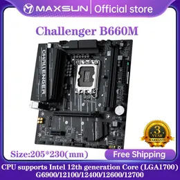 MAXSUN Game Motherboard B660M LGA1700 DDR4 SATA3 M.2 M-ATX supports 12th 13th CPU intel 12400 12100 12700 12900