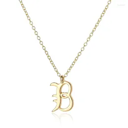 Hänge halsband kursiv engelska bokstavsnamn tecken personlighet halsband alfabet initial vän familjens gåva smycken