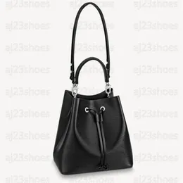 Черная сумка ковша Epi кожа Neo Noe MM дизайнерские дизайнерские сумочки Hobo Tote Mini Bag Роскошная регулируемая ремешок съемный верхний верх H233L