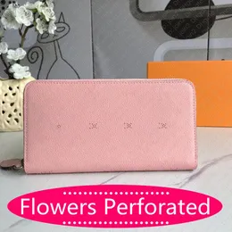 M61867 Portfel zippy perforowany projektant Women Organizer Sprzęgło luksusowy uchwyt na kartę mody moneta torebka mini pochette accessoir2750