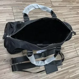 Dropship Black Outdoor Sports Sports Travel Bolsa de grande capacidade Bolsa Crossbody Duffel Bag com Strap 45cm202x