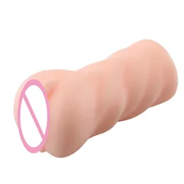 Masturbadores masculinos Soft Realistic Vagina Sex Toys for Men Blowjob Doll Silicone Artificial Pocket Pussy masturbação