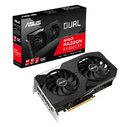 ASUS AMD Radeon Dual RX 6600 XT O8GB GDDR6 Videokort GPU Grafikkort 128-bitars 7nm