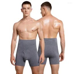 Unterhosen Herren Unterwäsche Baumwolle Gürtel Anti-Curling Bottoming Boxershorts Warm Sport Taille Sexy High