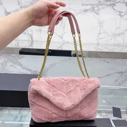 Torby krzyżowe torebka futra damska torba na ramię designerka marka portfela TOTE TOTE Gold Hardware oryginalna skórzana klapa modowa luksusowa torebka zima Brandwomensbags