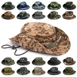 3 PCSClassic EE. UU. Estilo del ejército Gi Boonie Bush Jungle Sun Capas de pesca Hombres algodón de algodón Ripstop camuflaje Military Bucket268u
