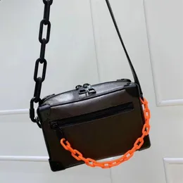 Mini toppkvalitet kvinnor hartskedja axelpåsar mode söt stil riktig läder crossbody axel väska handväskor för damer storlek 12070