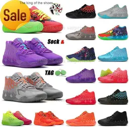 2023MB.01MBS Stiefel Authentische OG LaMelo Ball MB.01 Basketballschuhe Pumps Männer Rick und Morty Melo Lamelos Balls Mb1 MB01 Outdoor-Plattformschuh