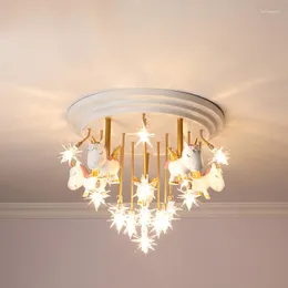 천장 조명 현대 사랑스러운 LED 아이 램프 샹들리에 조명 가정 장식 moe