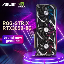 ASUS NEW ROG STRIX GEFORCE RTX 3050 OC EDIO 8GBグラフィックカードRTX 3050 SUPORTE AMD INTEL DESKTOP CPU LHR NOVO