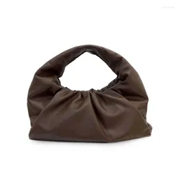 Borse da sera Est Borse a marsupio da donna Borsa a tracolla di grande capacità in vera pelle di mucca Chic Luxury Designer Hobo Borse con manico superiore