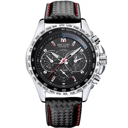 MEGIR Herrenuhren Top-marke Luxus Quarz Dreipunkt-armbanduhr Herrenmode Casual Leuchtende Wasserdichte Uhr Relogi302i