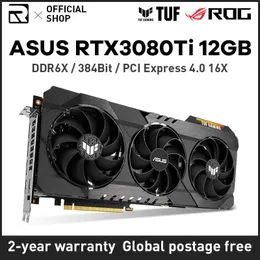 ASUS TUF RTX3080TI 12GB ROG STRIX GEFORCE RTX 3080TI 12G NVIDIAグラフィックカード384ビットDDR6Xグラフィックカード