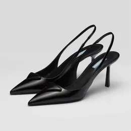 Trójkąt dekoracyjne sandały damskie tylne koronki 7,5 cm 5,5 cmkitten obcas buty luksusowe projektant spiczasty buty formalne błyszczące kryształowy dekoracja klasyczna kolacja imprezowa kolacja