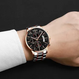 2020 Top Brand Crrju Luxury Men Fashion Business Watches Men's Quartz Date Relógio Man Homem Sulnize Aço Antegral Relogio Masc209o