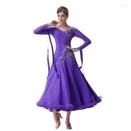 Stage Wear M-19278 High-end Ballroom Practice Dress Women Lyrical Dance Costume Flamenco Sexy na sprzedaż