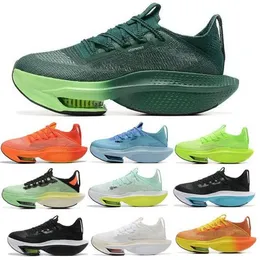 Men Women Running Shoes Alpha Fly Knit Vaporfly Pegasus Next% 2 Green Total Orange Ekiden Prototype 2023 Athletic Trainers Sneakers
