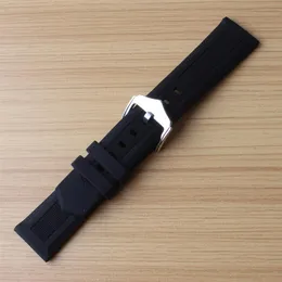 Black Watchbands 12mm 14mm 16mm 18mm 19mm 20mm 21mm 22mm 24mm 26mm 28mm Silicone Rubber Watch Straps steel pin buckle soft watch b288q