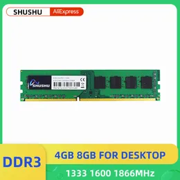 Shushu Memoria RAM DDR3 DDR3L 8GB 4GB 1866MHz 1600MHz 1333MHz DIMM Hafıza PC3-10600 12800 14900 Masaüstü Bellek KAMI