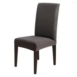 Fodere per sedie 1/2 pezzi di copertura in spandex elasticizzato in tinta unita per soggiorno di mobili da pranzo multifunzionali elastici per la festa di nozze