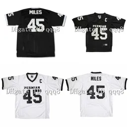 QQQ8 최고 품질 1 #45 Boobie Miles Permian Panther Jersey All Stitched Friday Night Lights Movie Jersys Black White Football Jerseys