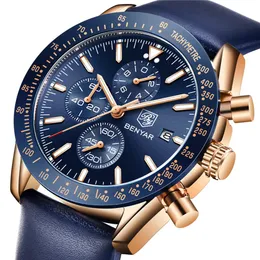 BENYAR 2018 New Men Watch Business Full Steel Quartz Top Brand Luxury Casual Waterproof Sports Male Wristwatch Relogio Masculino186t