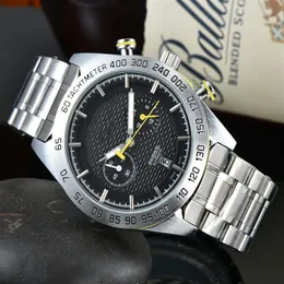 2021 Nya fem sömmar Luxury Mens Watches All Dial Work Quartz Watch High Quality 1853 Top Brand Chronograph Clock Steel Belt Men2202