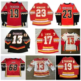 QQQ8 Johnny Gaudreau Tyler Toffoli Hockey Jersey Matthew Tkachuk Mark Giordano Sean Monahan Mikael Backlund Christopher Tanev Milan Lucic Andrew