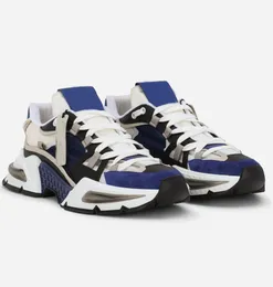Perfekter Sommerläufer-gemischte Mischleiter Sneakers Shoes Ultra-leichte Tagesmeister Nylon Calfskin Trainer City Walking Originl Box