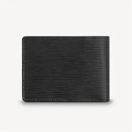 Men Short Leather Slender Wallet Marco Credit Card Slots Gusseted Bill Compartment Designer Male Amerigo Zippy Organizer3348