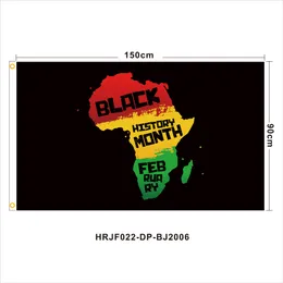 3x5 FT Black History Month Bandeira Banner Backdrop Decorações Poliéster UNIA Black Liberation Africano com dois ilhós de latão
