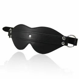 PU Leather Blindfold Sex Eye Mask SM Flirt Masquerade Cosplay Bondage Spanking Toy for Couples Adult Games Erotic Accessory