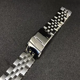 22 24mm Argento bicolore oro cinturino da polso in acciaio inossidabile cinturino per orologio Strap301W