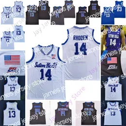 Basketballtrikots Seton Hall Basketballtrikot NCAA College Myles Powell Jared Rhoden Tray Jackson Bryce Aiken Myles Cale Tyrese Samuel Long Jamir Harris Mamu